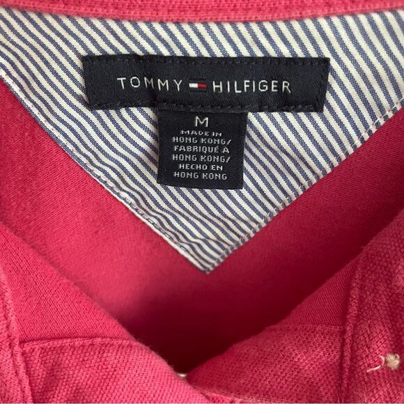 Tommy Hilfiger Women’s Pink Polo Shirt Barbiecore Size M - Picture 5 of 8